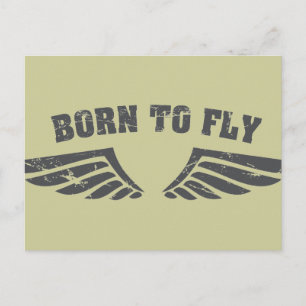 Postal Nacido En Alas De Vuelo