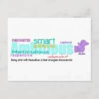 Nacido en año galardonado Personalidad Postcard 2