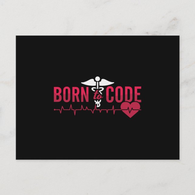 Postal Nacido En Código Código Médico Codificador ICD Pro (Anverso)