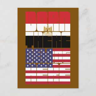 Postal Nacido en Egipto Pertenece Americano