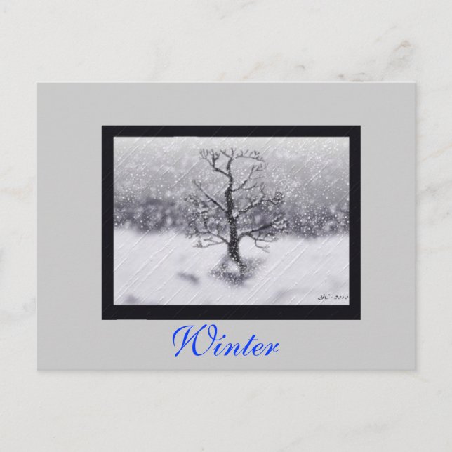 Postal Nacido en invierno (Anverso)