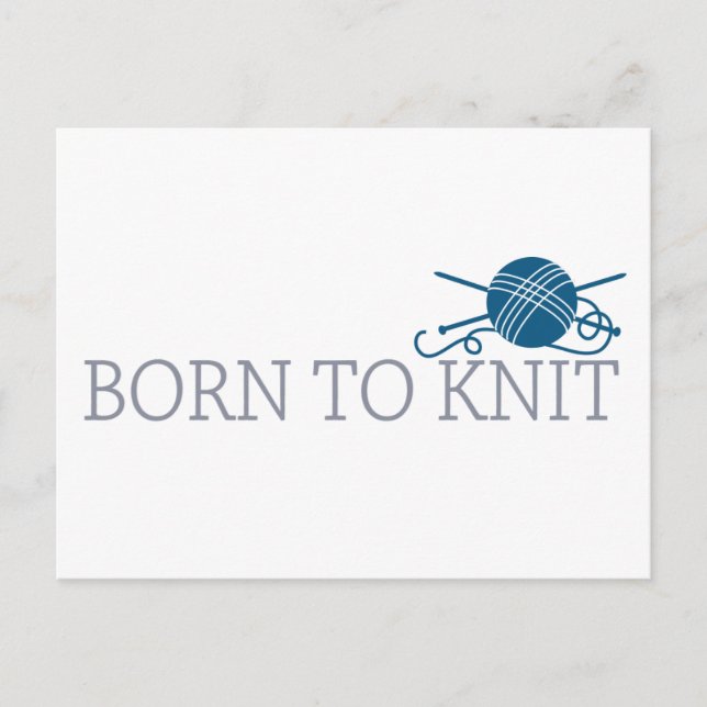 Postal Nacido en Knit (Anverso)