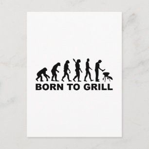 Postal Nacido en la evolución de la parrilla