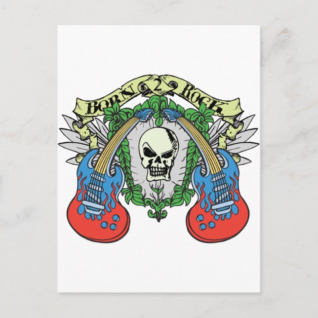 Postal Nacido en la roca (Anverso)