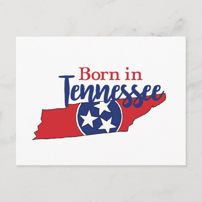 Postal Nacido en los Símbolos Estatales de Tennessee, est (Anverso)
