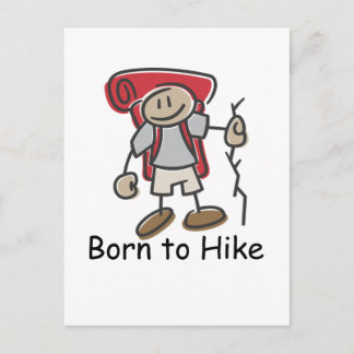 Postal Nacido en regalos de Hike.