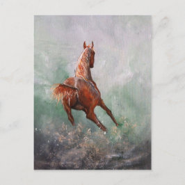 Postal Nacido en una carrera de barril