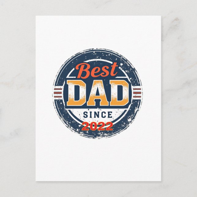 Postal Nacido para ser padre - Postcar de Año Personaliza (Anverso)