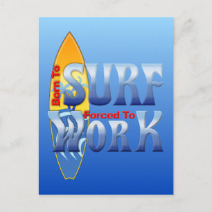 Postal Nacido Para Surf