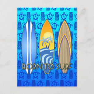 Postal Nacido Para Surf