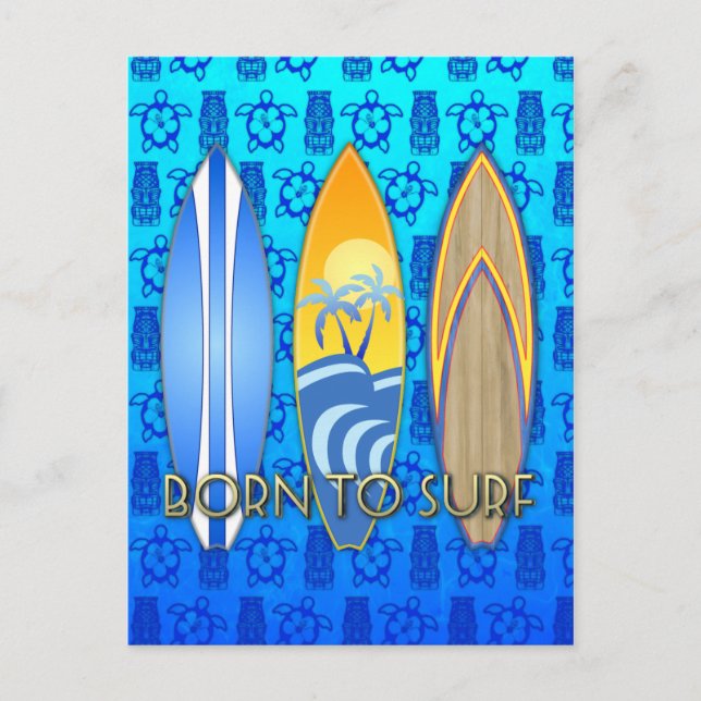 Postal Nacido Para Surf (Anverso)
