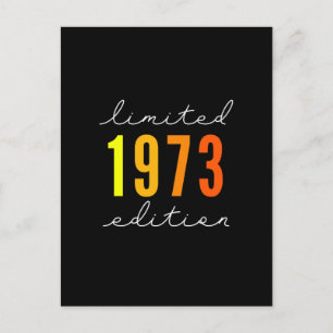 Postal Nacidos en regalos de cumpleaños en 1973