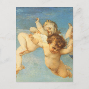 Postal Nacimiento de Venus, detalles de ángeles por Alexa