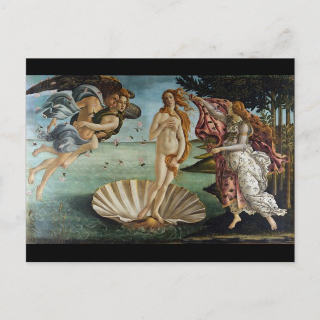 Postal Nacimiento de Venus por Botticelli (Anverso)