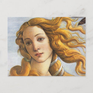 Postal Nacimiento del detalle de Venus, Botticelli