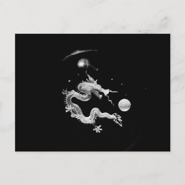 Postal Nacimiento del Dragón Cristal, criaturas fantasmas (Anverso)