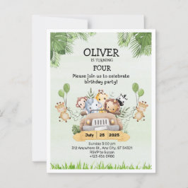 Postal Nacimiento del zoológico de los animales de Safari