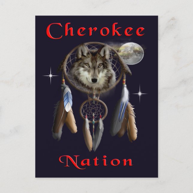 Postal Nación de Cherokee (Anverso)