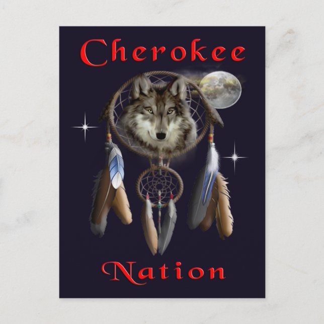 Postal Nación de Cherokee (Anverso)