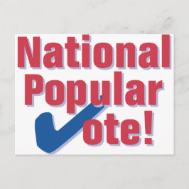 Postal nacional popular para el voto - Logo clásic