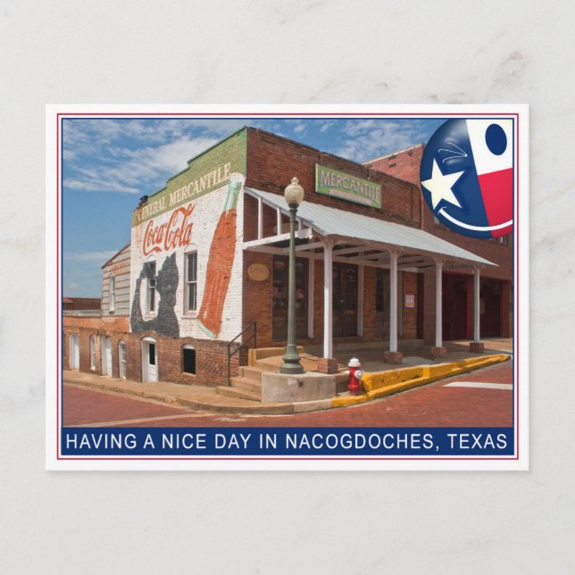 POSTAL NACOGDOCHES TEXAS MERCANTILE POSTCARD (Anverso)