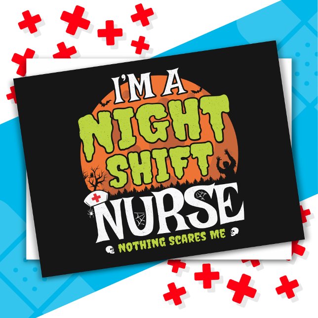 Postal Nada asusta a la divertida enfermera de turno noct (Subido por el creador)