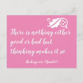 Postal Nada bueno o malo, pero pensando en Shakespeare