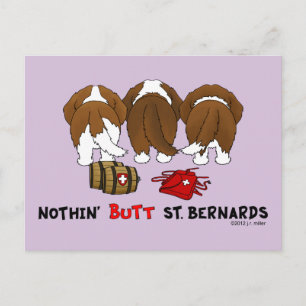 Postal Nada De Butt St. Bernards