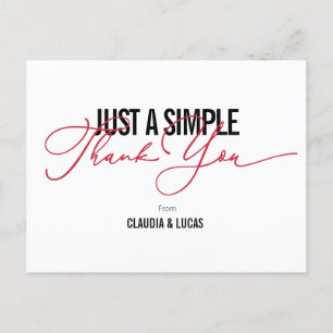 Postal Nada Fancy Sólo Te Encanto Gracias