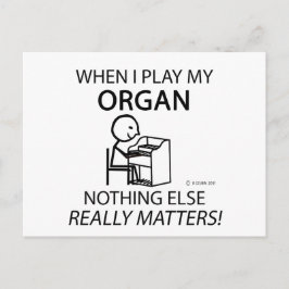 Postal Nada más que importa en órganos