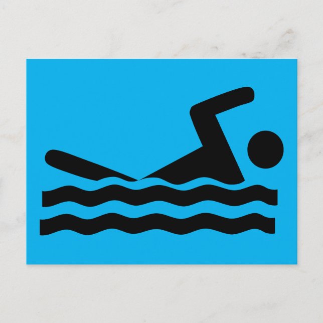 Postal nadador-297723  nadador natación deportes acuático (Anverso)