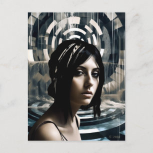 Postal Nadadora De Mujeres