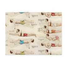 Nadadores franceses de época