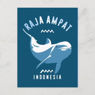 Postal Nadando con delfines en Raja Ampat