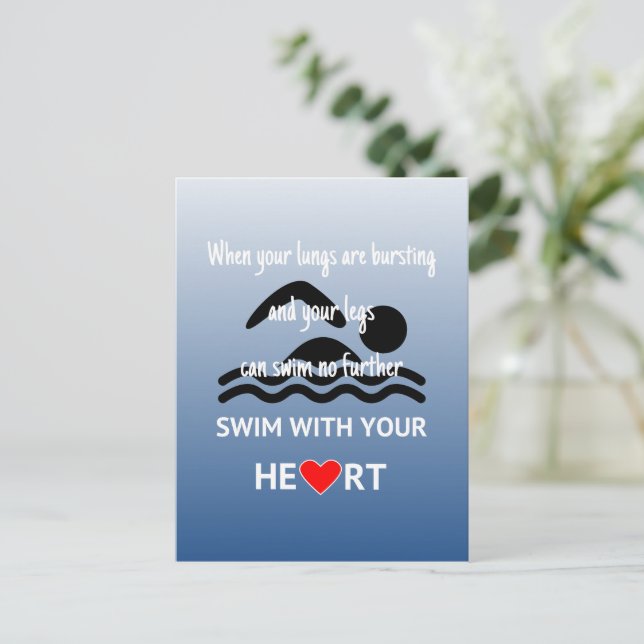 Postal Nadar con el corazón inspirador (Anverso de pie)