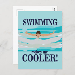 Postal Nadar Me Hace Más Frío Nadar