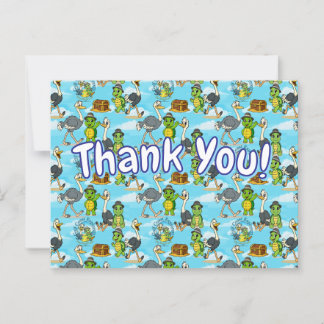 Postal Nae Nae y Lulu Adventures Gracias Postcard