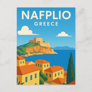 Postal Nafplio Grecia Sueño decorativo
