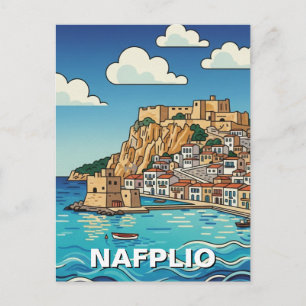 Postal Nafplio Grecia Viajes