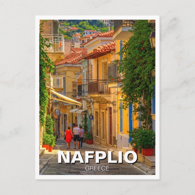 Postal Nafplio Greece Travel (Anverso)