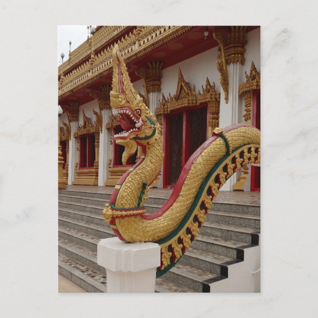Postal Naga en 9 el piso Stupa, Khon Kaen (Anverso)
