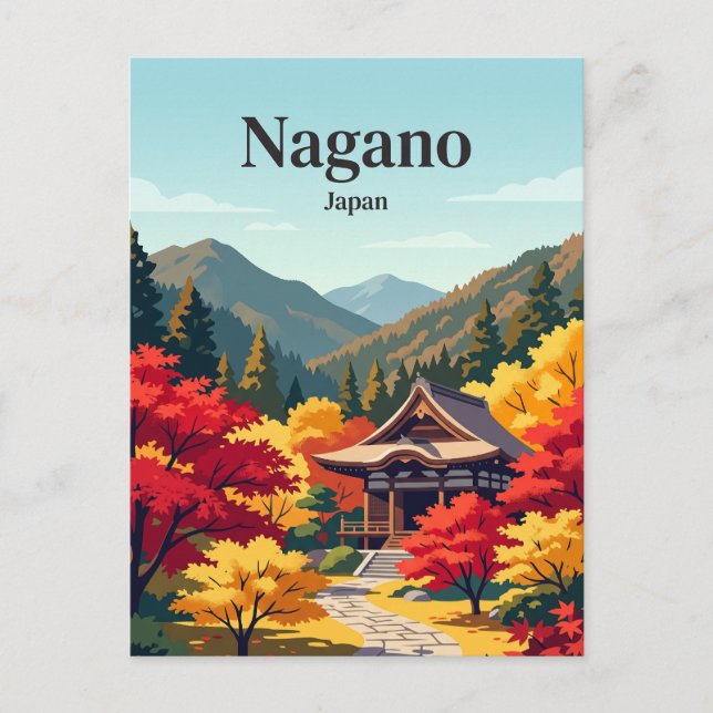 Postal Nagano Japón (Anverso)