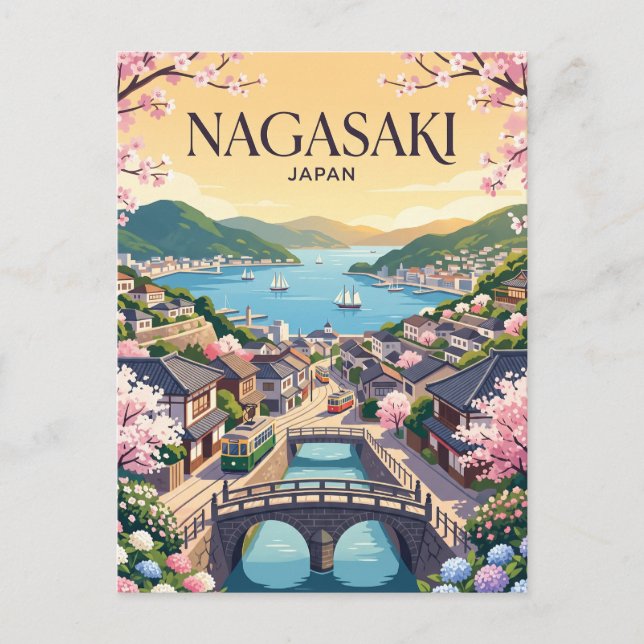 Postal Nagasaki Japón (Anverso)