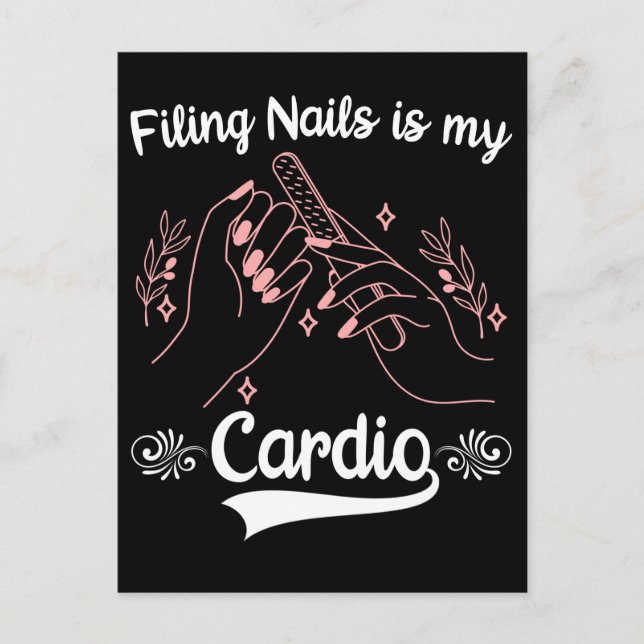 Postal Nail Tech Sport Cosméticos Nail Filing Manicurista (Anverso)