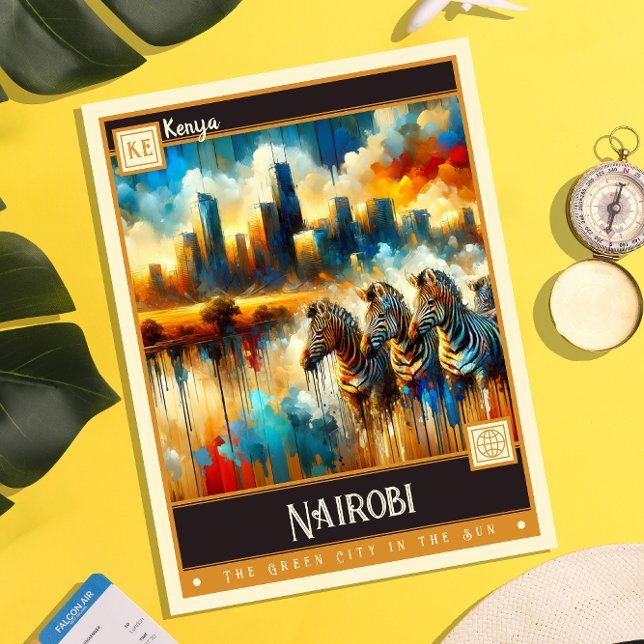 Postal Nairobi, Kenia | Pintura de época (Subido por el creador)