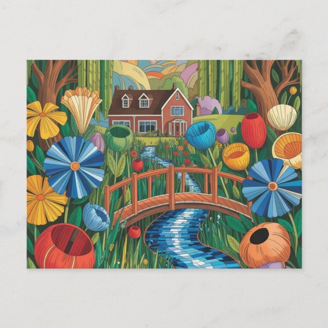 postal NAIVE ILUSTRACION (Anverso)