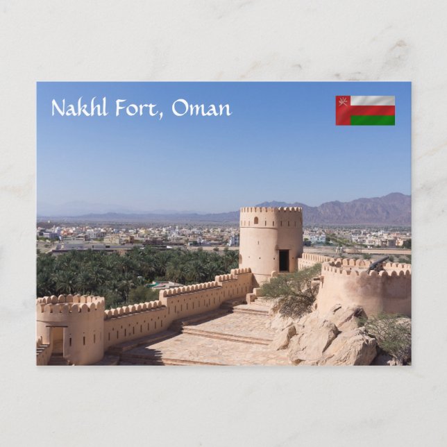 Postal Nakhl Fort, Omán (Anverso)