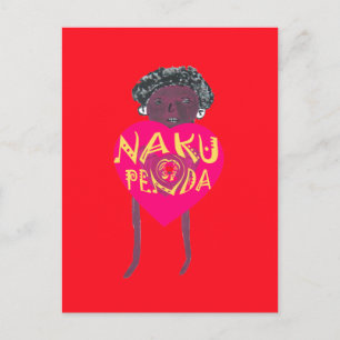 Postal Nakupenda Love Art - Swahili Heart Design