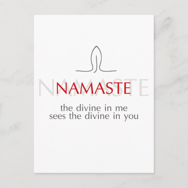 Postal Namaste (Anverso)