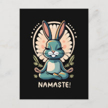namaste conejo yoga meditación conejo